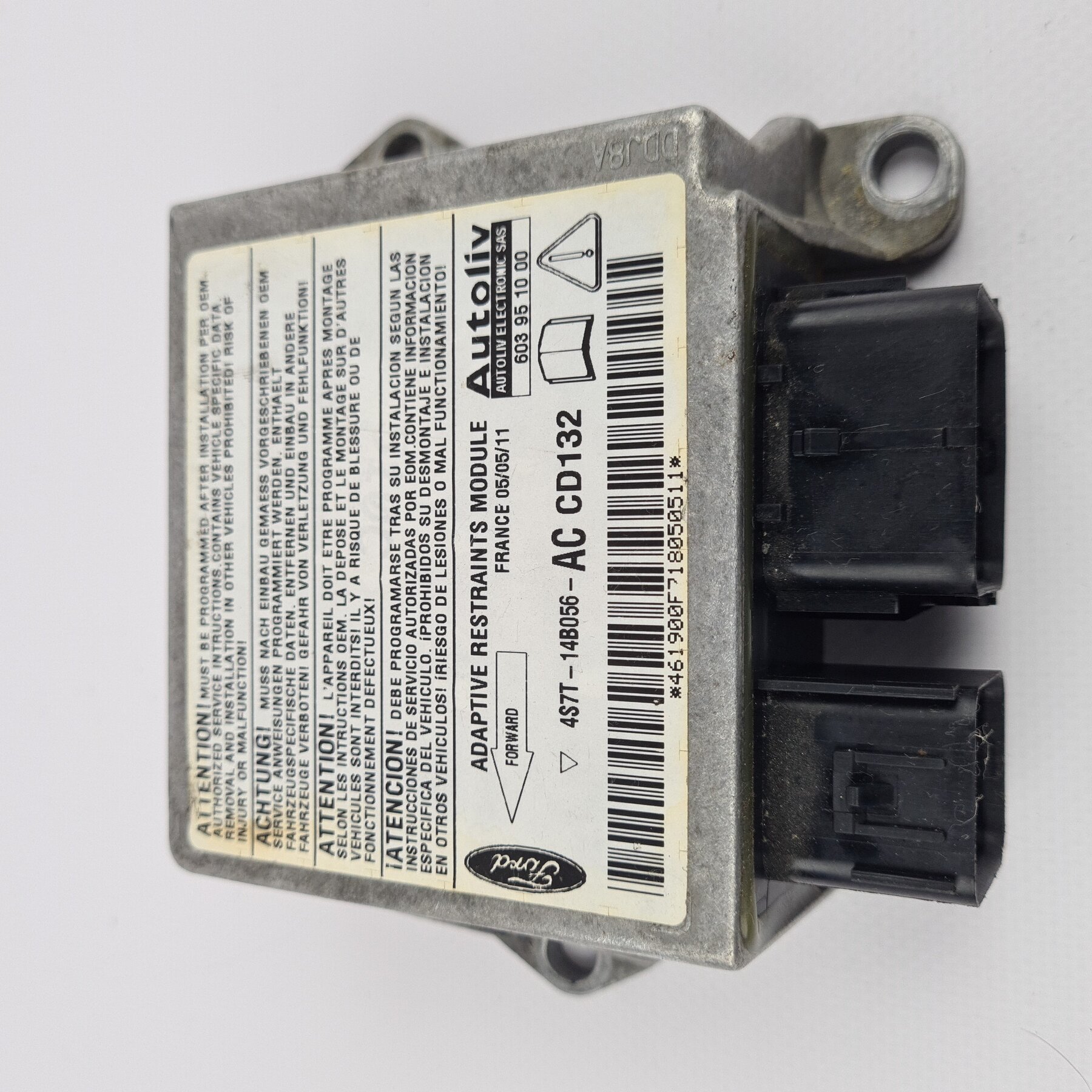 FORD Airbagsteuergerät / Airbagsensor Crashsensor 4S7T14B056ACCD132 603951000