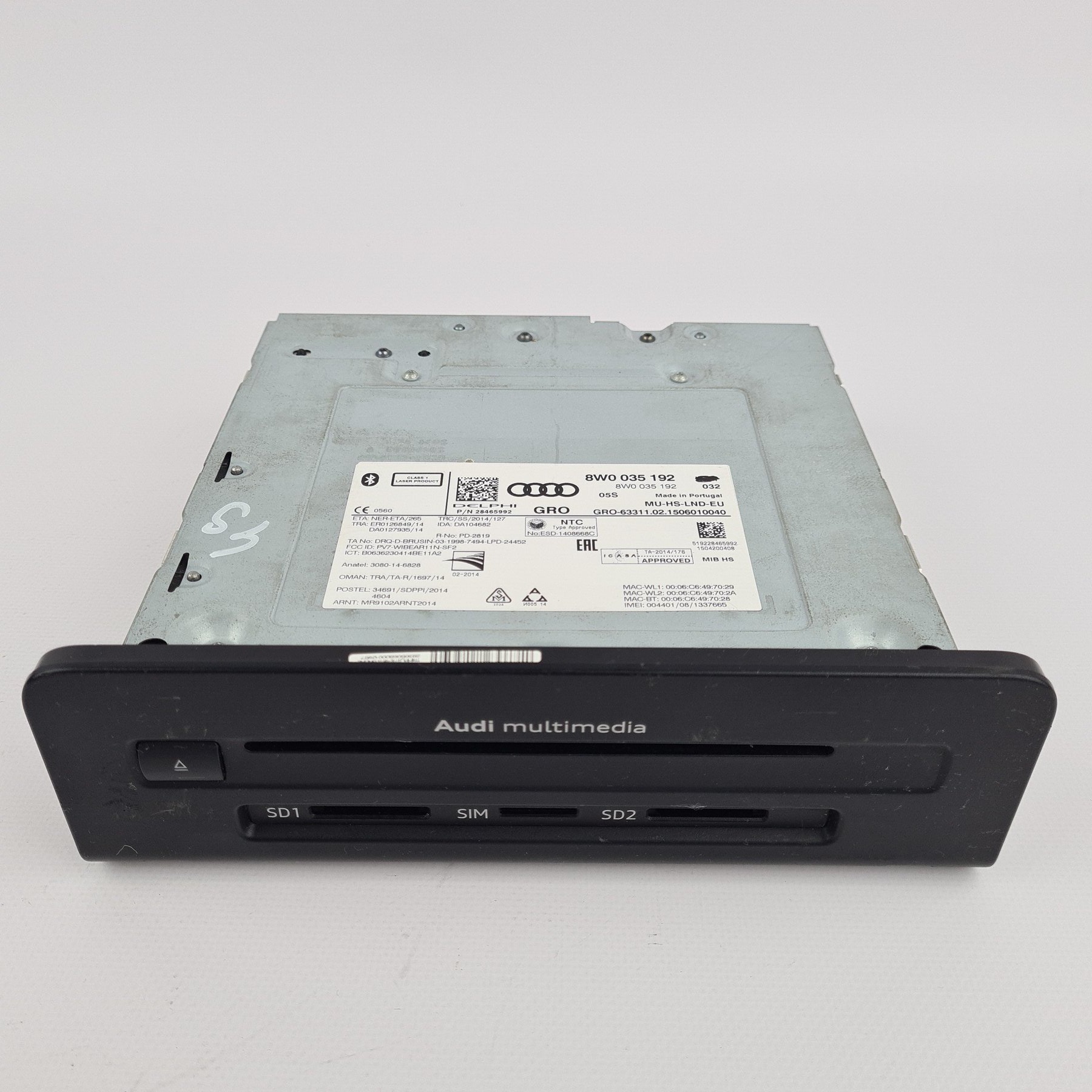 AUDI 8W/8W6 Navigationsgerät / Radio 8W0035192 8W0035192A