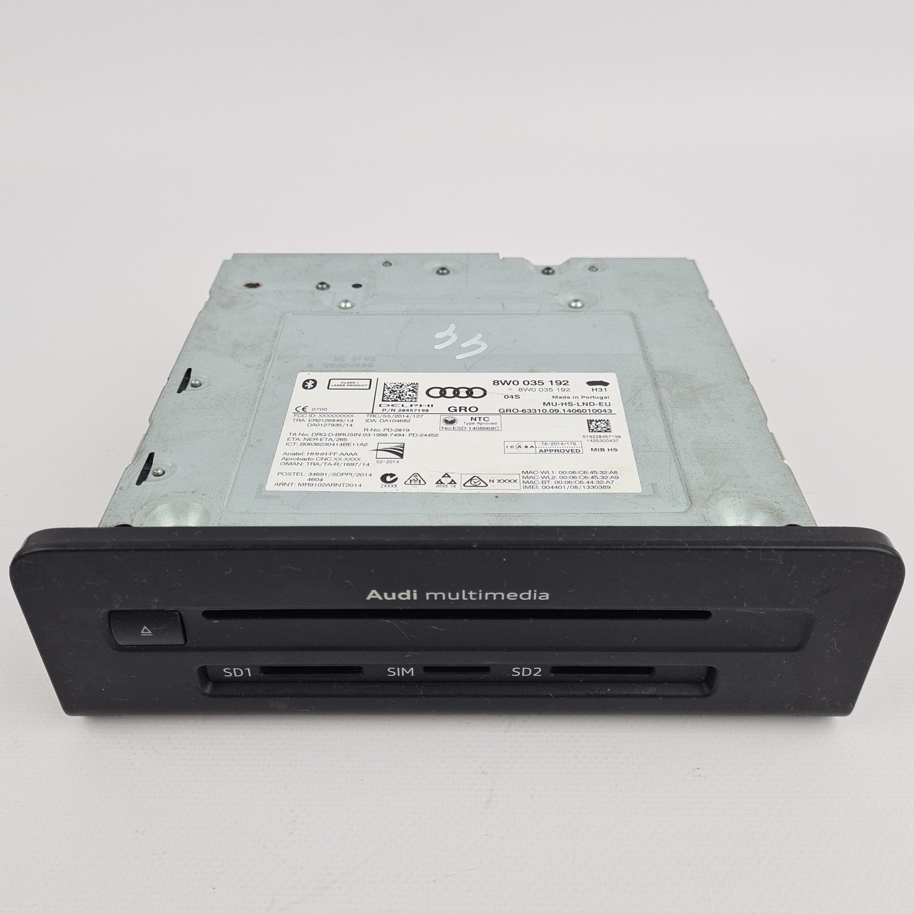 AUDI 8W/8W6 Navigationsgerät / Radio 8W0035192 8W0035192A