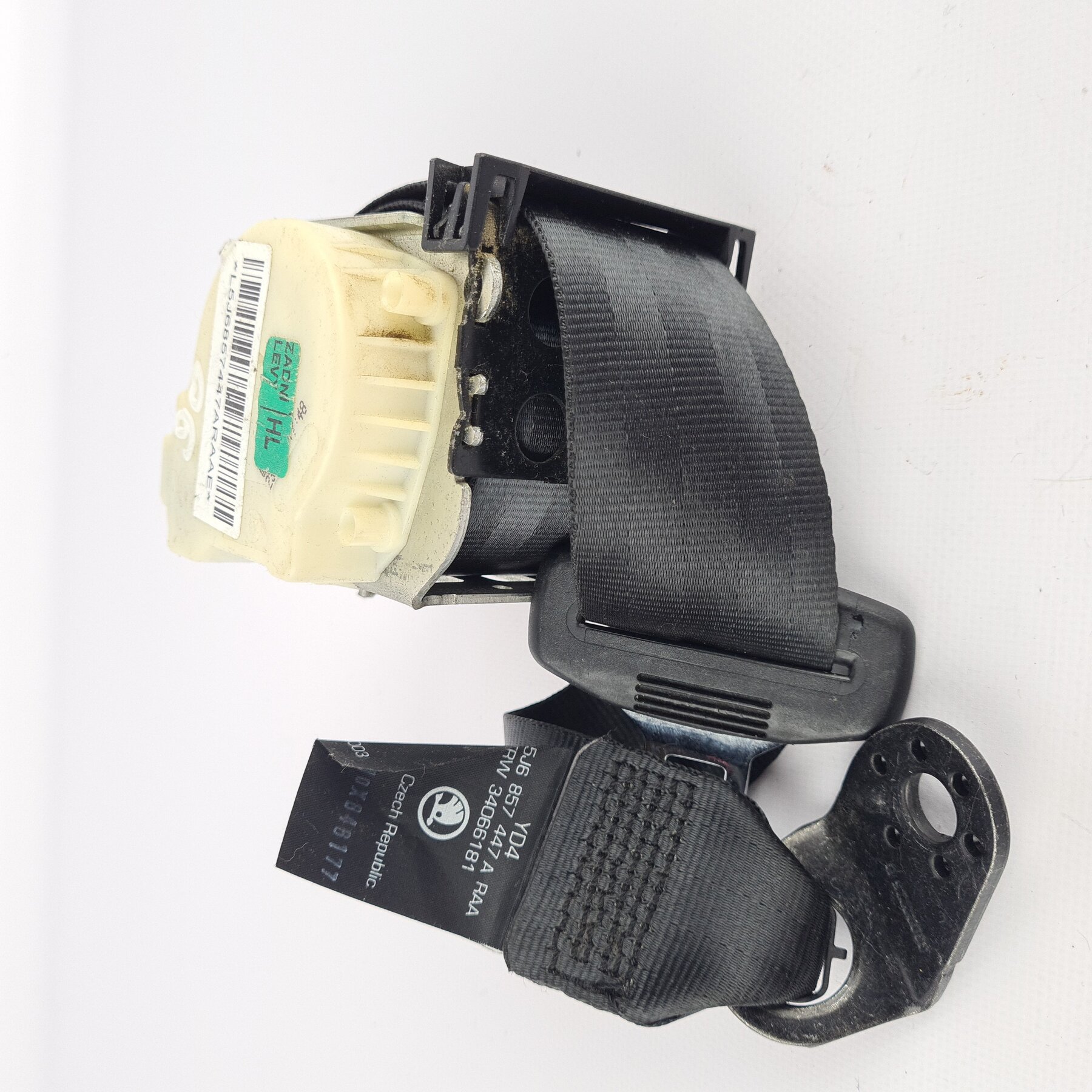 Skoda Fabia II [5J] 1.2 Gurt Sicherheitsgurt hinten links 5J6857447 A